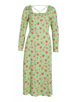 Платье Vila ROSEY, лаймовый