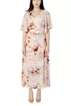 Платье VILA с цветочным принтом, розовый