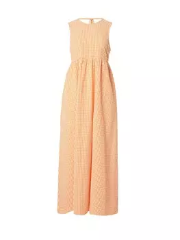 Платье VILA Summer Dress VINalua, цвет Orange/Light orange