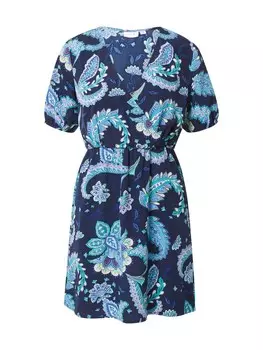 Платье Vila, темно-синий/светло-голубой