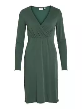 Платье VILA, темно-зеленый