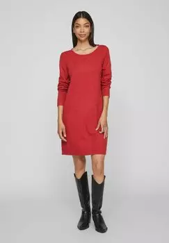 Платье VILA VIRIL LS NOOS, цвет equestrian red