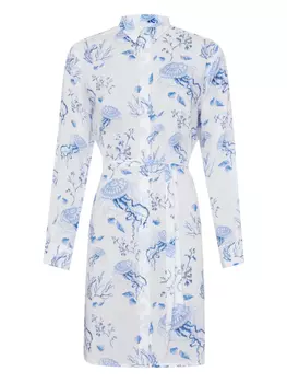 Платье Vilebrequin Medusa and Shells midi shirt, белый