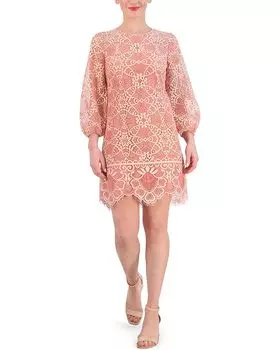 Платье Vince Camuto Lace Shift Dress, цвет Coral