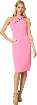 Платье Vince Camuto Laguna Crisscross Halter Dress, розовый