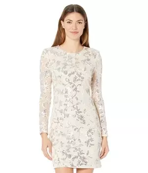 Платье Vince Camuto, Long Sleeve Sequin Bodycon