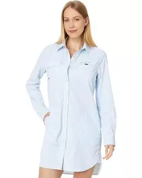 Платье Vineyard Vines Harbor Shirt Coverup, цвет Jake Blue
