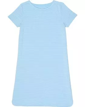 Платье Vineyard Vines Short Sleeve Stripe Sankaty Dress, цвет Crystal Blue
