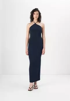 Платье VMSIENNA HALTERNECK ANKLE DRESS Vero Moda, темно-синий