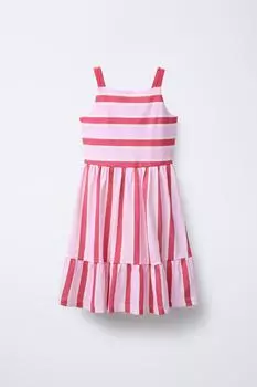 Платье в бретонскую полоску ZARA, розовый