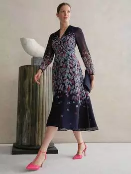 Платье в цветочек аврора Hobbs, цвет Midnight/Multi