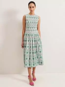 Платье в цветочек от кьяры Phase Eight, слоновая кость