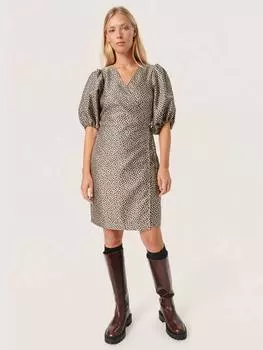 Платье в цветочек от kaela Soaked In Luxury, черный/разноцветный