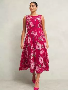 Платье в цветочек от карли Hobbs, розовый/разноцветный