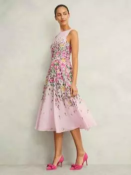 Платье в цветочек от карли Hobbs, цвет Pale Pink/Multi