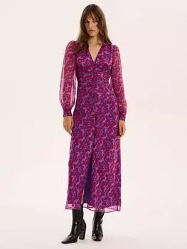 Платье в цветочек от мэри-роуз OMNES, фиолетовый