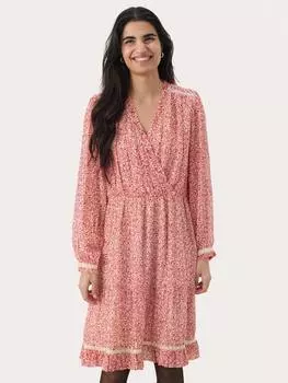 Платье в цветочек от муньи Part Two, цвет Mars Red/White