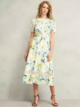Платье в цветочек от винни Hobbs, слоновая кость/разноцветный