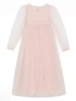 Платье в горох Dolce & Gabbana Kids, розовый