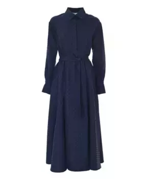 Платье в горошек с поясом в тон Kocca, мультиколор