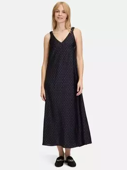 Платье в горошек Vera Mont, синий