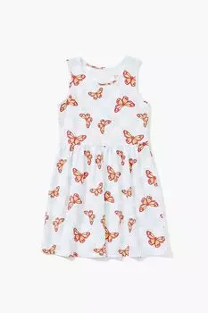 Платье в клетку-бабочка для девочек Forever 21, синий
