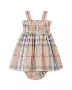 Платье в клетку Tegan Burberry - Baby, коричневый/бежевый