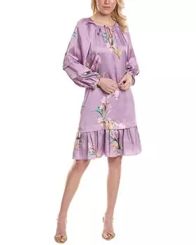 Платье в крестьянском стиле с принтом Kobi Halperin Trace, розовый