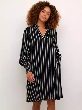 Платье в полоску beathe KAFFE, цвет Black/Chalk