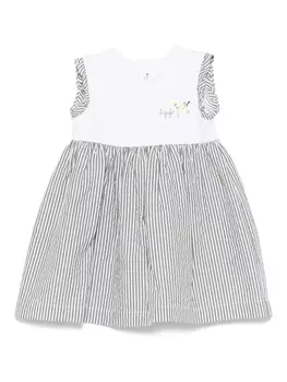 Платье в полоску Il Gufo, зеленый