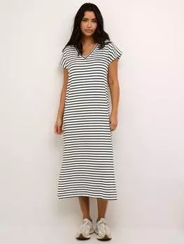 Платье в полоску от лидди KAFFE, цвет Chalk/Black