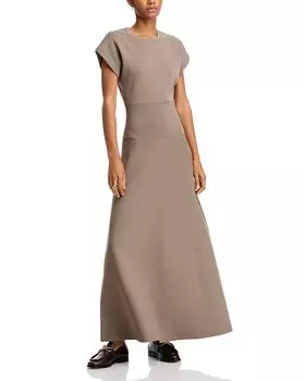 Платье в рубчик CO, коричневый/бежевый