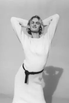 Платье в рубчик H&M, бежевый