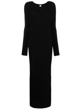 Платье в рубчик TOTEME, черный
