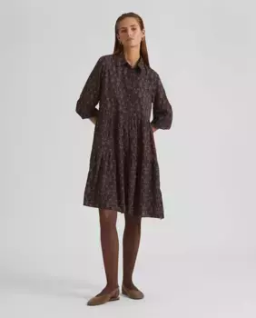 Платье в стиле бэби-долл с принтом Simorra, коричневый