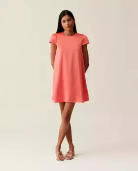 Платье в стиле бэби-долл с короткими рукавами Claudie Pierlot, оранжевый