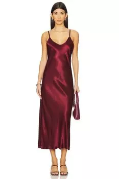 Платье в стиле биас-кат Enza Costa, ruby