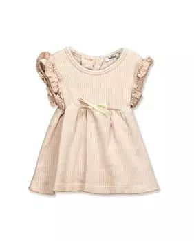 Платье в стиле Иисуса для девочки с рюшами на рукавах BABID, розовый