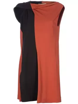 Платье в стиле колор-блок Balenciaga, желтый