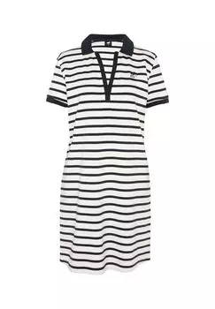 Платье в стиле поло POLO SYLT, цвет 1048 White/dark Blue