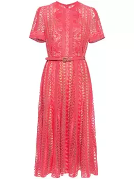 Платье в технике макраме Elie Saab, розовый