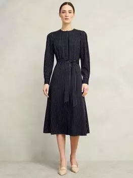 Платье в тонкую полоску от finley Hobbs, цвет Navy/Ivory