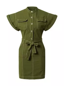 Платье Warehouse, хаки