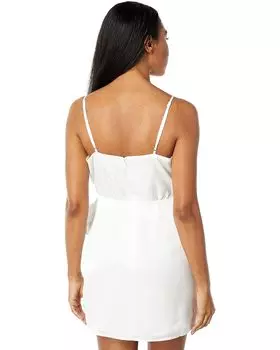 Платье WAYF Wrap Mini Dress, слоновая кость