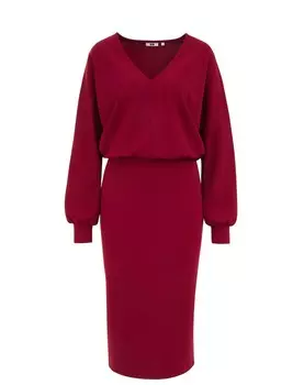Платье WE Fashion Dress, темно-красный