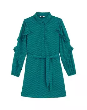 Платье WE Fashion, зеленый