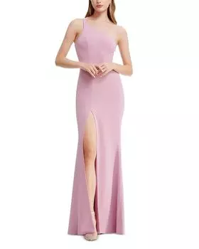 Платье вечернее с одним плечом Amy Dress the Population, фиолетовый