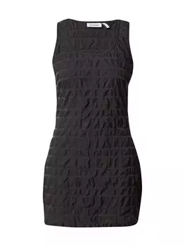 Платье WEEKDAY Neat, черный