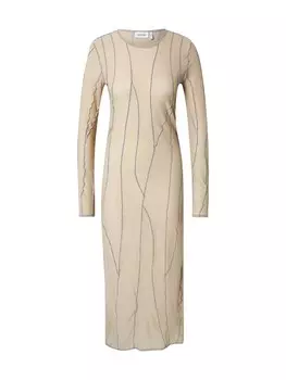 Платье Weekday SHAE, светло-бежевый