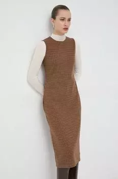 Платье Weekend Max Mara, коричневый